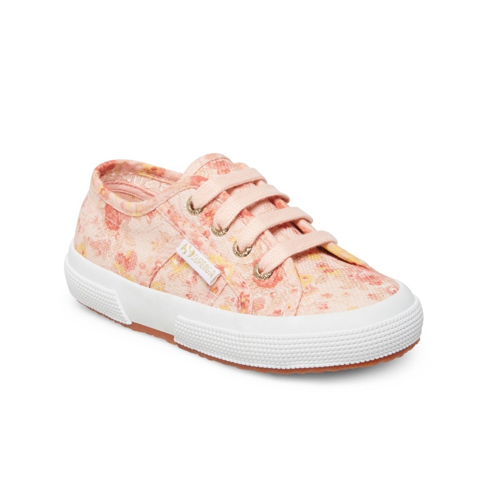 New Superga x LoveShackFancy Kid's Classic Sneaker In Tokyo Pink Size 33 EU 2 US